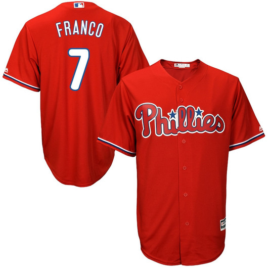 Maikel Franco #7 Philadelphia Phillies Majestic Limited Cool Base Player Jersey - Scarlet
