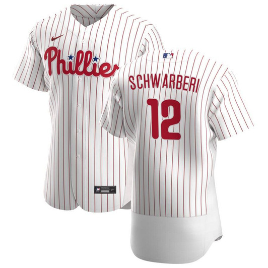 Philadelphia Phillies Kyle Schwarber 12 MLB White Home Jersey Gift For Phillies Fans