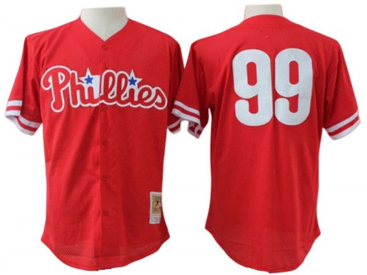 Mitch Williams #99 Philadelphia Phillies Limited Throwback Jersey - Red