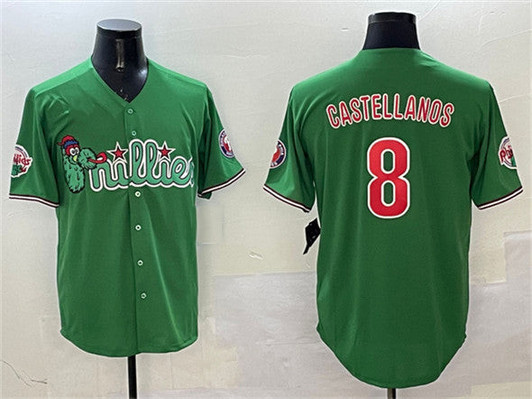 Nick Castellanos #8 Philadelphia Phillies Phanatic Limited Baseba Jersey - Green