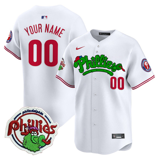 Phanatic Patch #10 Philadelphia Phillies Vapor Premier Limited V2 Custom Jersey