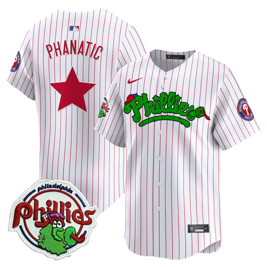 Phanatic Patch #10 Philadelphia Phillies Youth 'S Vapor Premier V2 Limited Jersey