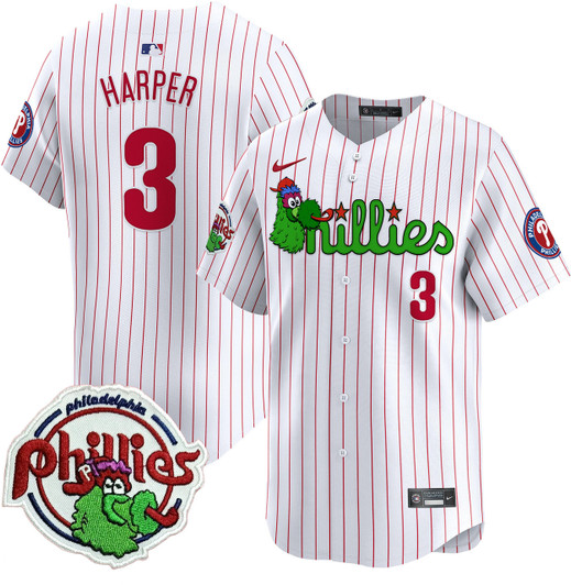 Phanatic Patch #10 Philadelphia Phillies Youth 'S Vapor Premier V3 Limited Jersey