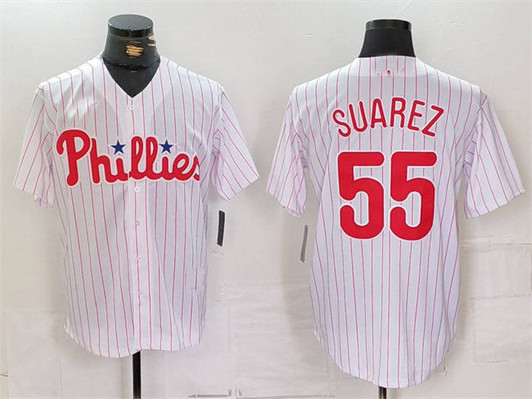 Philadelphia Phillies #55 Ranger Surez Limited Cool Base Baseball Jersey - White
