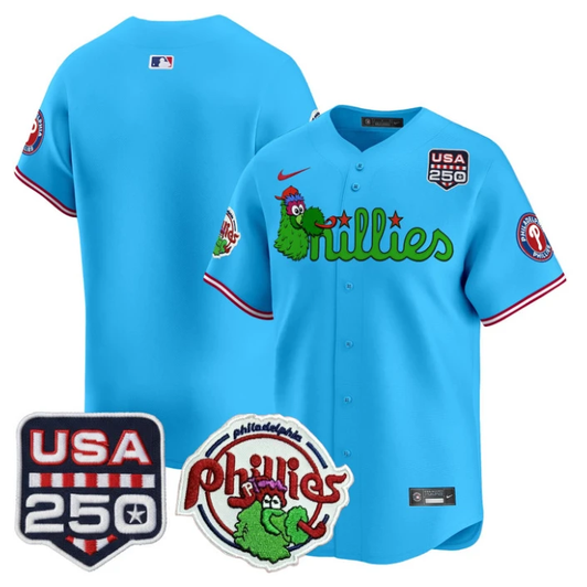 Philadelphia Phillies Blank Phanatic Usa Limited Team Jersey - Blue
