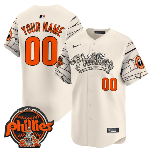 Philadelphia Phillies Halloween Vapor Premier Limited V2 Custom Jersey