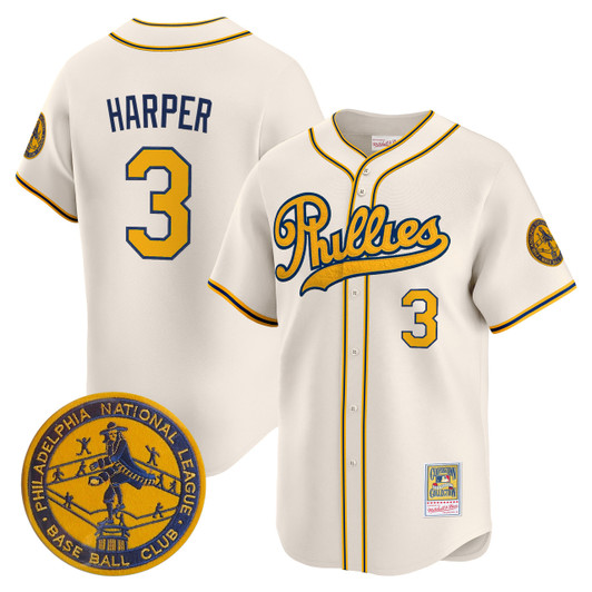 Philadelphia Phillies Men'S 1938 Heritage Vapor Premier 'New Sweden 300Th Anniversary' Patch Limited Jersey