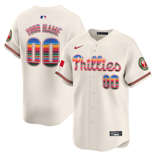 Philadelphia Phillies Mexico Vapor Premier Limited Custom Jersey