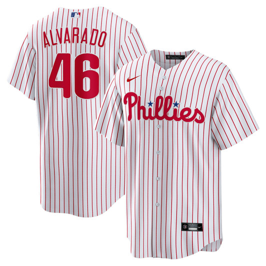 Philadelphia Phillies Nike Jos������������ Alvarado Home Limited Player Jersey - White