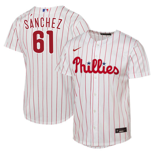 Philadelphia Phillies Nike Male Cristopher S������������Nchez Home Limited Jersey - White
