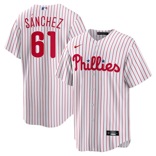 Philadelphia Phillies Nike Men'S Cristopher Sanchez Home Limited Jersey - White