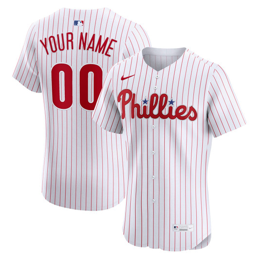 Philadelphia Phillies Nike Men'S Home Elite Custom Jersey - White