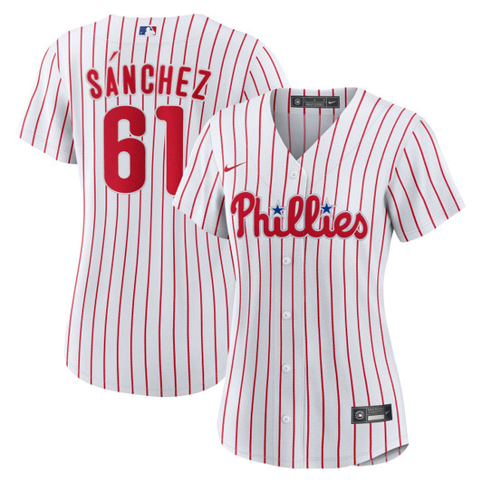 Philadelphia Phillies Nike Women'S Cristopher Sanchez Home Limited Jersey - White