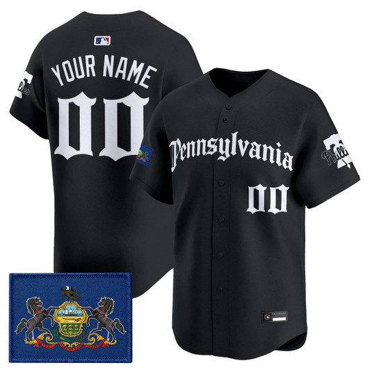 Philadelphia Phillies Pennsylvania Gothic Edition Vapor Premier Limited Custom Jersey