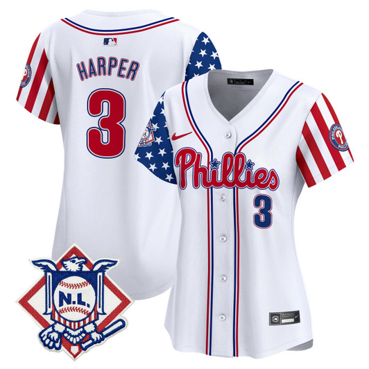 Philadelphia Phillies Women'S 2024 Fourth Of July Vapor Premier V2 Limited Jersey