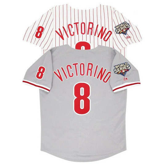 Shane Victorino Philadelphia Phillies 2009 World Series Home Road Limited Jersey
