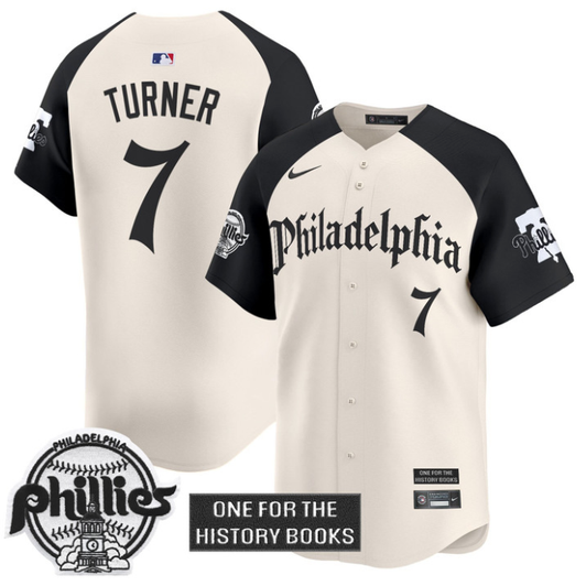 Trea Turner #7 Philadelphia Phillies Retro Newspaper Edition Vapor Premier Limited Sti Jersey