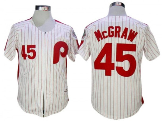 Tug Mcgraw #45 Philadelphia Phillies 1983 Limited Throwback Jersey - White