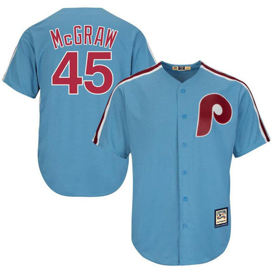 Tug Mcgraw #45 Philadelphia Phillies Limited Throwback Jersey - Blue
