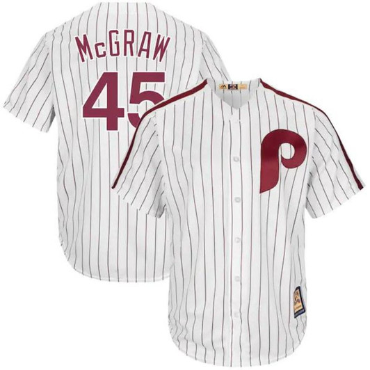 Tug Mcgraw #45 Philadelphia Phillies Limited Throwback Jersey - White