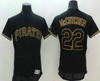 Andrew Mccutchen #22 Pittsburgh Pirates Majestic Mens 2016 Lights Out Fashion Limited Flex Base Jersey - Black