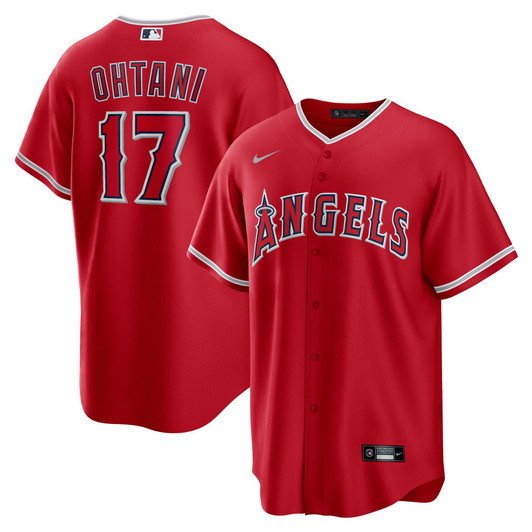 Shohei Ohtani Los Angeles Angels Nike Replica Replica Alternate Replica Player Name Jersey - Red