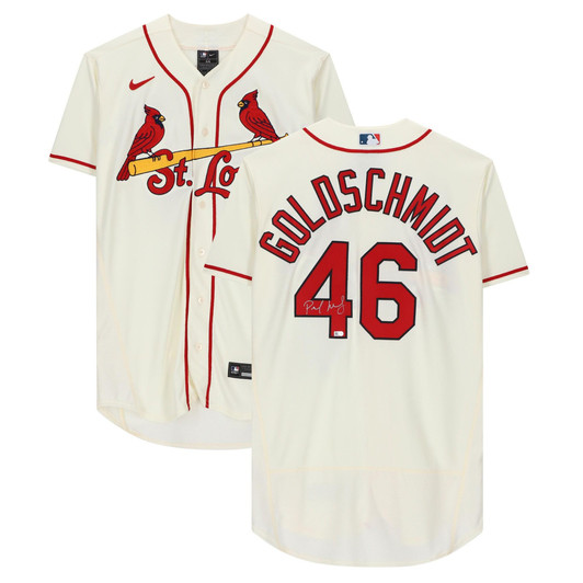 Paul Goldschmidt St. Louis Cardinals Fanatics  Autographed Cream Nike Replica Replica  Jersey