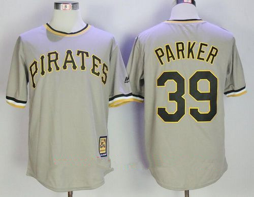 Dave Parker #39 Pittsburgh Pirates Majestic Mens Pullover Cooperstown Limited Jersey - Gray