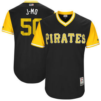Jameson Taillon #50 Pittsburgh Pirates Majestic Mens 2017 J Mo Players Weekend Authentic Jersey - Black