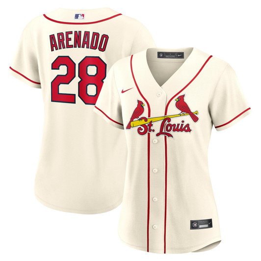 Nolan Arenado St. Louis Cardinals Nike Replica Replica Women's Alternate Replica Player Jersey - Cream