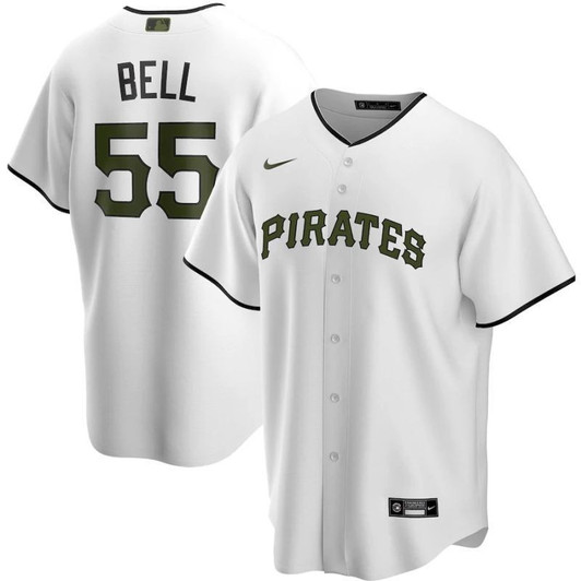 Josh Bell #55 Pittsburgh Pirates 2020 Limited Jersey - White
