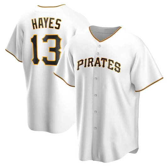 Ke'Bryan Hayes #13 Pittsburgh Pirates Home Baseb Limited Jersey - White