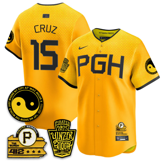 Oneil Cruz #15 Pittsburgh Pirates 2025 Yinzerpalooza City Connec Limited Jersey