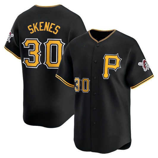 Paul Skenes #30 Pittsburgh Pirates Alt Limited Baseball Jersey - Black