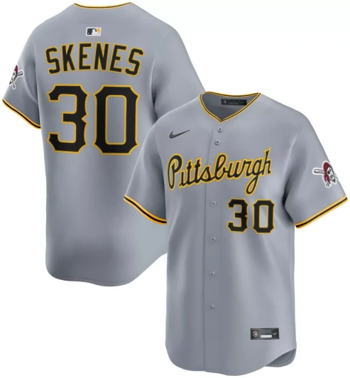 Paul Skenes #30 Pittsburgh Pirates Nike Adult Limited Jersey - Grey