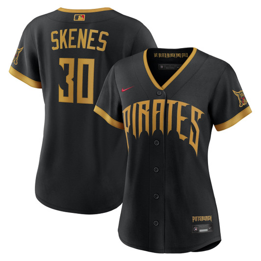 Paul Skenes #30 Pittsburgh Pirates Nike Women'S 2026 City Connect Stadium Limited Jersey - Black