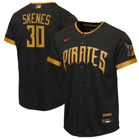Paul Skenes #30 Pittsburgh Pirates Nike Youth 2026 City Connect Stadium Limited Jersey - Black