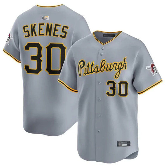 Paul Skenes #30 Pittsburgh Pirates Road Limited Jersey - Gray