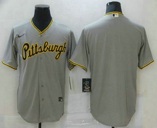 Pittsburgh Pirates Nike Mens Limited Blank Cool Base Jersey - Grey