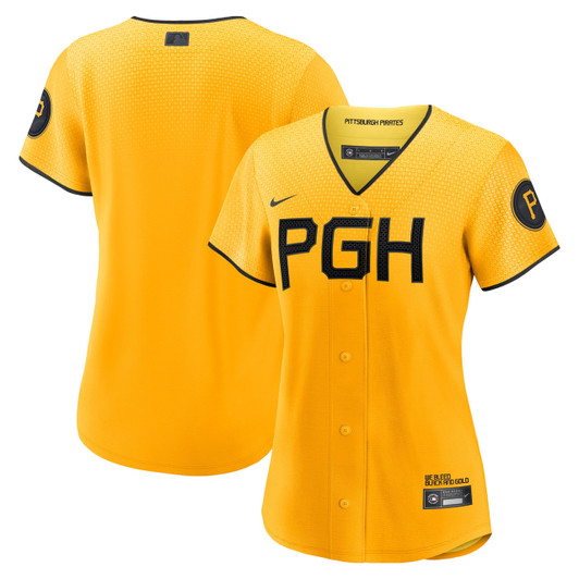 Pittsburgh Pirates Nike Women'S City Connect Limited Jersey - Gold
