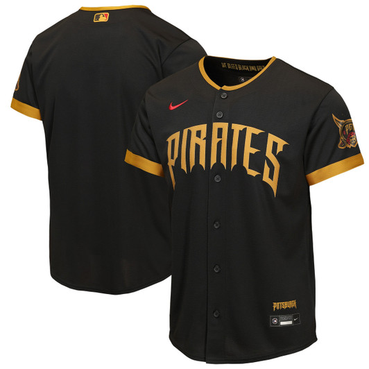 Pittsburgh Pirates Nike Youth 2026 City Connect Stadium Limited Jersey - Black