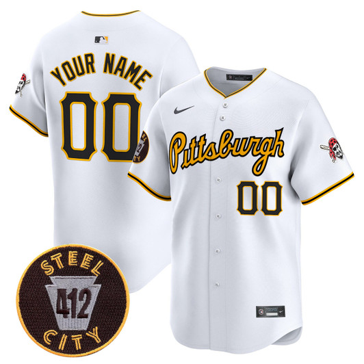 Pittsburgh Pirates Patch Vapor Premier Limited V4 Custom Jersey