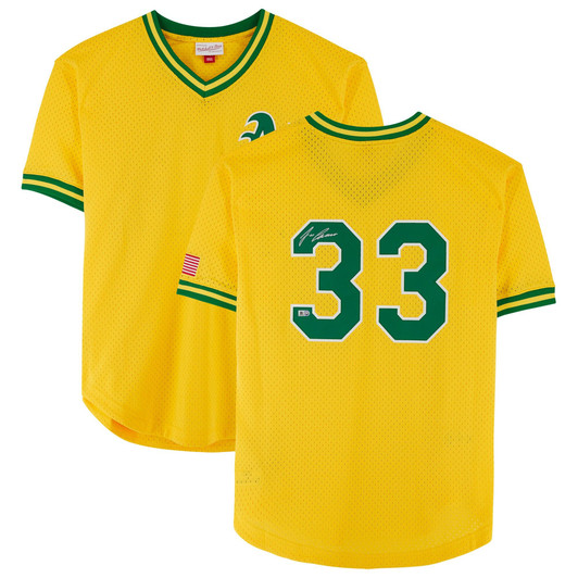 Jose Canseco Oakland Athletics Fanatics  Autographed Mitchell & Ness Replica Jersey - Gold