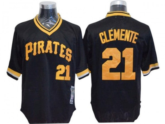 Roberto Clemente #21 Pittsburgh Pirates 1971 Limited Throwback Jersey - Black