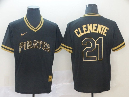 Roberto Clemente #21 Pittsburgh Pirates 2020 Limited Jersey - Black