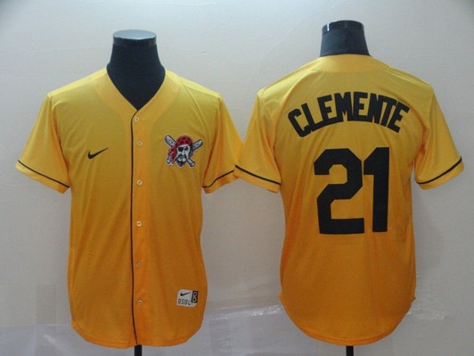 Roberto Clemente #21 Pittsburgh Pirates 2020 Limited Jersey - Yellow