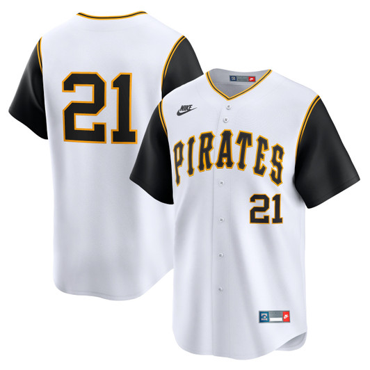 Roberto Clemente #21 Pittsburgh Pirates Nike Throwback Cooperstown Limited Jersey - White