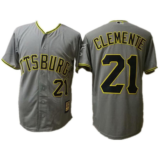 Roberto Clemente #21 Pittsburgh Pirates Limited Throwback Jersey - Gray
