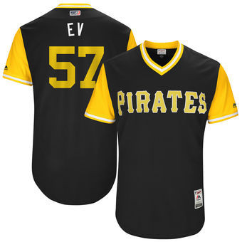 Trevor Williams Pittsburgh Pirates Majestic Mens 2017 Ev Players Weekend Authentic Jersey - Black