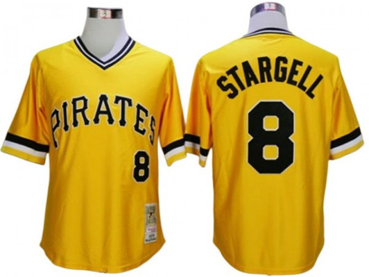 Willie Stargell #8 Pittsburgh Pirates 1979 Limited Throwback Jersey - Yellow